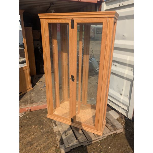 Display Cabinet 5 glass shelves, 44x13x76"