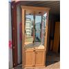 Image 1 : Corner display cabinet, 3 shelves, 25x25x86"