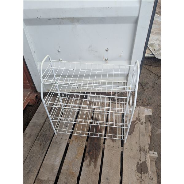 Wire shoe rack 25.5x11.5x28"
