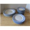 Image 1 : Blue dining set, plates, bowls saucers