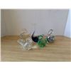 Image 1 : 5 glass swans/birds