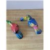 Image 1 : 2 ceramic parrot figurines