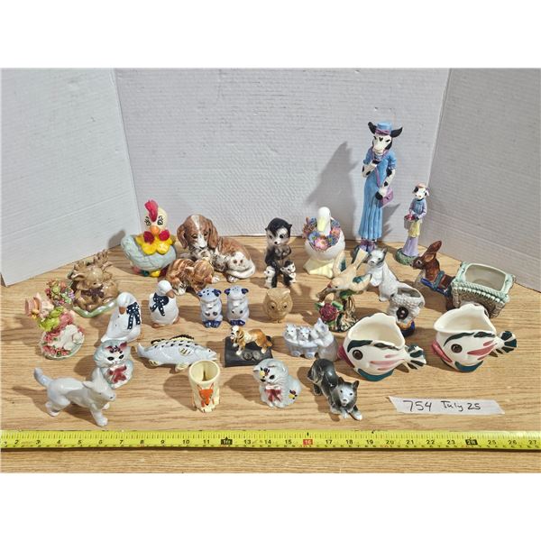 Large Lot of Collectible Ceramic & Porcelain Animals