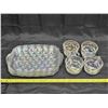 Image 1 : Vintage Iridescent Snack Plates & Cups Set of (4)