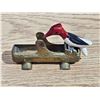 Image 2 : Vintage Cast Metal Woodpecker Toothpick Dispenser