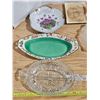 Image 5 : Vintage Mixed Glass Lot - Carnival Glass, Divided Bowls, etc.
