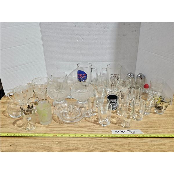 Large Lot of Asst. Glassware & Barware