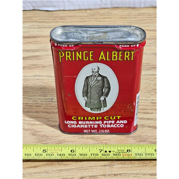 Retro Prince Albert Advertising Tobacco Tin Can