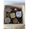 Image 1 : box of mixed soup and coffee mugs