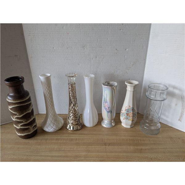 mixed flower vases