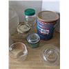Image 2 : vintage jars, tins etc. with vintage glass juicer