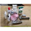 Image 1 : Lot of weed killer chemicals and misc items- half full on most