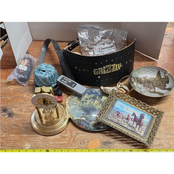 Lot of misc items- grizzly belt