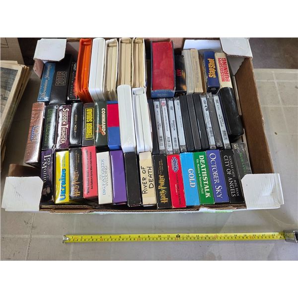 Assortment of movies and books