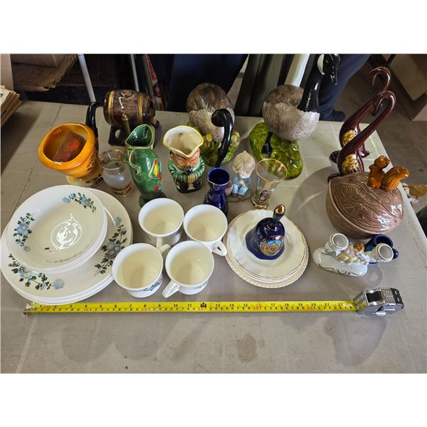 Assortment of décor and dishes