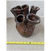 Image 1 : Multi slot pottery vase- 9"H