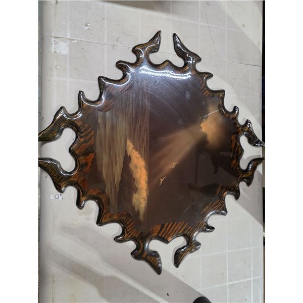 Laminated wood picture- 30" by 30"