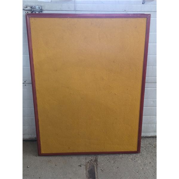 Large felt board in a frame- 38" by 50"