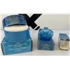 Image 1 : Avon Water Lily Beauty Dust and Blue Fragrance Bottle Set