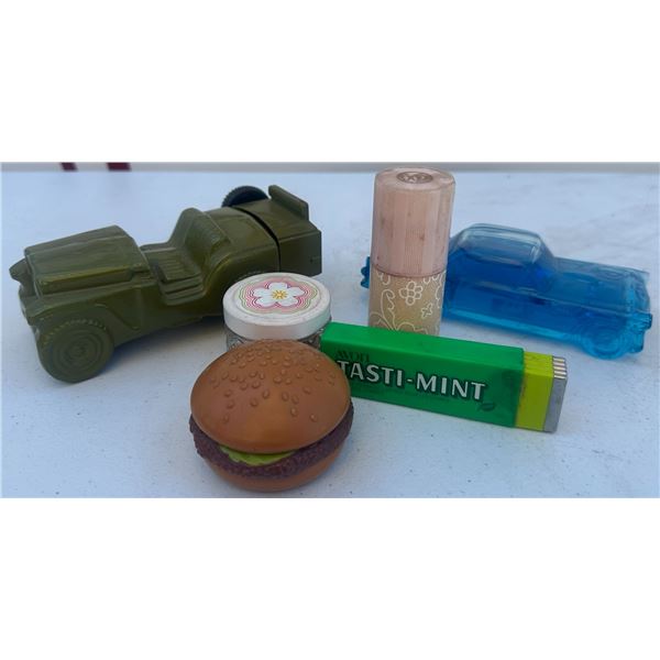 Avon Collectible Car Bottles With Vintage Cosmetic Compacts