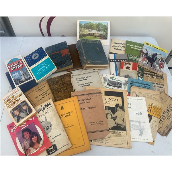 Vintage Canadian Books, Manuals, Guides And Ephemera