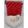 Image 1 : Avon Cupid's Message Porcelain Heart Dish 1985 with Box