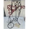 Image 4 : Black Metal Tealight Candle Holder With Six Glass Votives