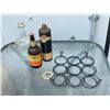 Image 1 : Bottle Lot With Metal Wine Rack