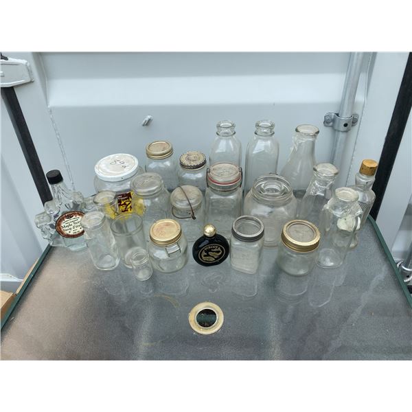 Clear Glass Bottles and Jars