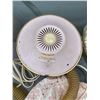 Image 2 : Vintage Portable Pink Bonnet Hair Dryer With Attachments