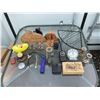 Image 1 : Lot: Clown Figurines, Westclox Clock, Makeup, Native Motifs
