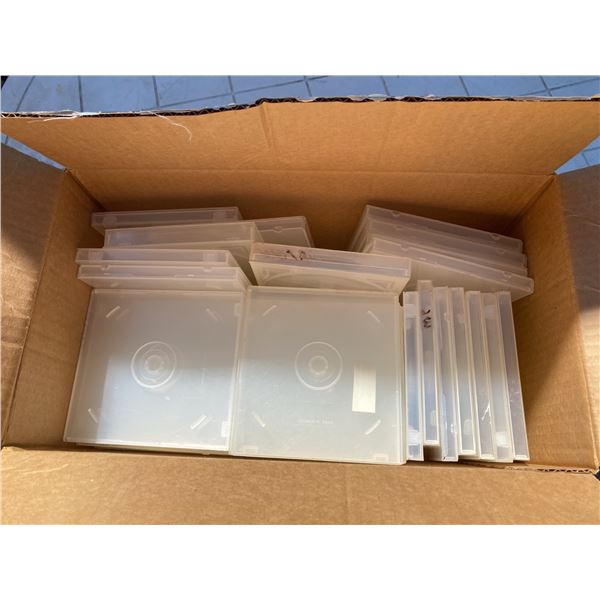 20 Clear Plastic CD/DVD Cases