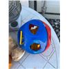 Image 2 : Household and Toy Lot with Iron, Fan, and Plush Bear