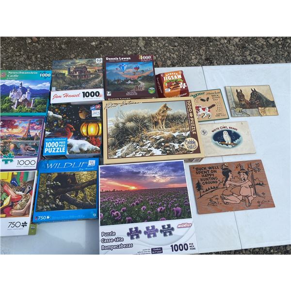 Puzzle Lot and Collectible Ephemera Group