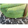 Image 2 : Green Upholstered Rocking Chair with Wood Arms
