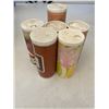 Image 1 : 6 Vintage Avon Perfumed Talc and Cleansing Containers