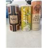 Image 2 : 6 Vintage Avon Perfumed Talc and Cleansing Containers