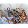 Image 4 : Leather Dog Leash and Set of Three Wool Carding Brushes