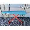 Image 1 : Folding Ironing Board with Striped Cover, 53.5" x 14"