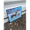Image 3 : Framed Horse and Foal Print 16x20 Mylar Assorted