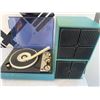 Image 1 : Sears Solid State Stereo Sound System Turntable with Speakers
