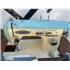 Image 2 : Woodward Sewing Machine with Table and Kenmore Accessories, 30" Tall