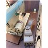 Image 8 : Woodward Sewing Machine with Table and Kenmore Accessories, 30" Tall