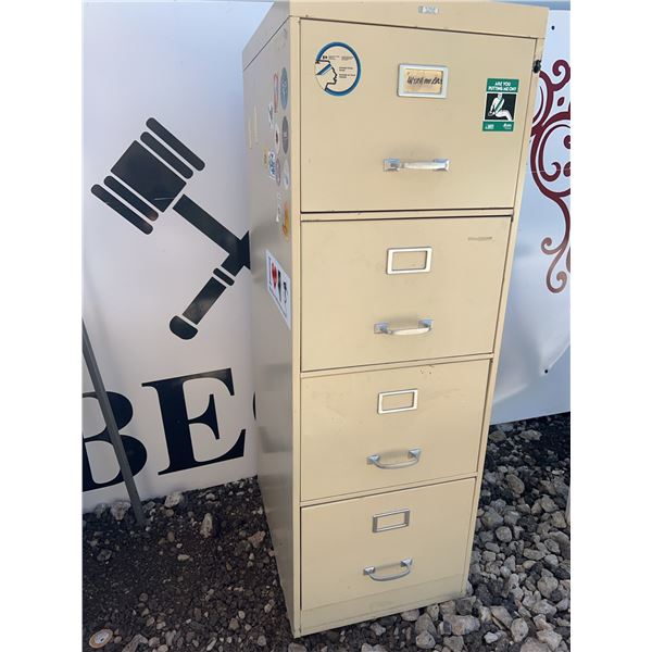 Cole 4-Drawer Metal Filing Cabinet, 53" Tall, 18" x 24"