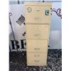 Image 2 : Cole 4-Drawer Metal Filing Cabinet, 53" Tall, 18" x 24"