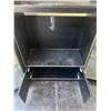Image 3 : Black Glass Display Cabinet Trio, 71” Tall, Mirrored Accents