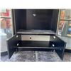 Image 4 : Black Glass Display Cabinet Trio, 71” Tall, Mirrored Accents