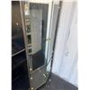 Image 6 : Black Glass Display Cabinet Trio, 71” Tall, Mirrored Accents