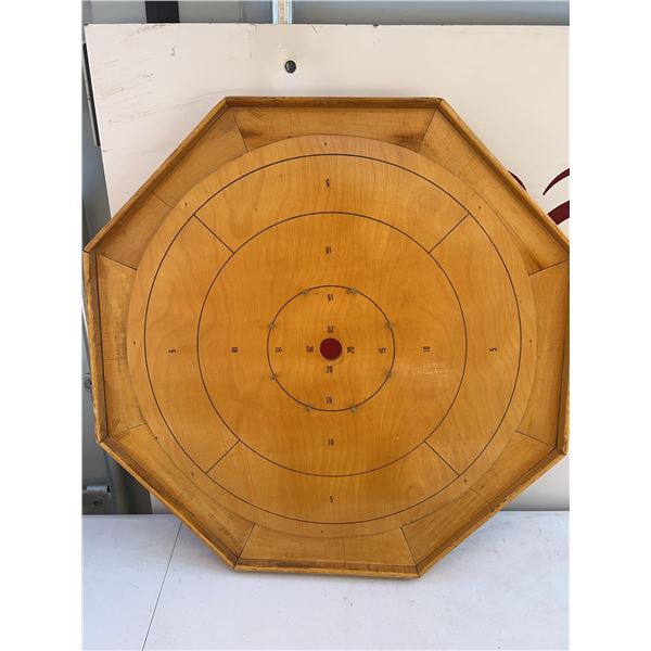 Bentley’s Octagonal Wood Crokinole Board Canada