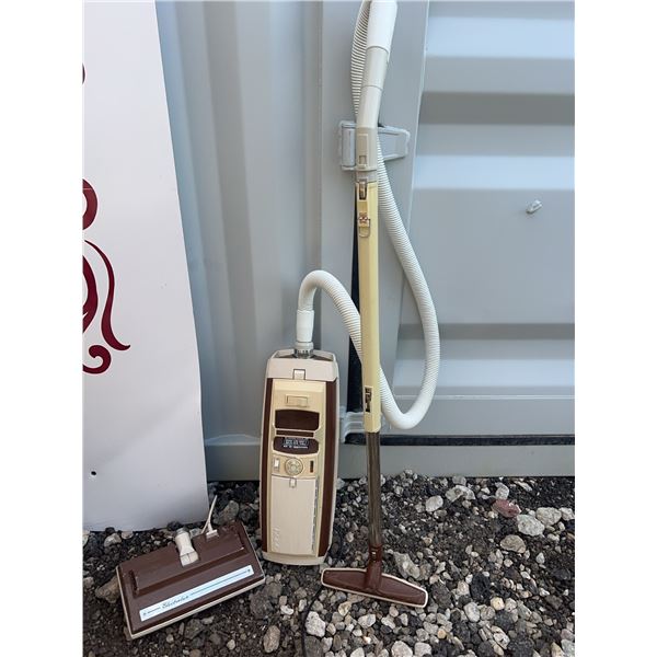 Electrolux Canister Vacuum Cleaner with Attachments, Brown/Cream